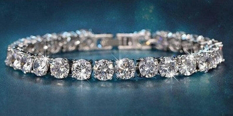 Classic Round Moissanite Tennis Bracelet-Evani Naomi Jewelry
