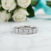 0.3 Ct Heart Diamond Option Eternity Wedding Band - Evani Naomi Jewelry