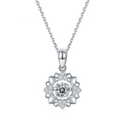 0.5 Ct Round Diamond Dancing Pendant Necklace-Evani Naomi Jewelry