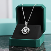 0.5 Ct Round Diamond Option Dancing Pendant Necklace