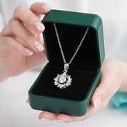 0.5 Ct Round Diamond Option Dancing Pendant Necklace
