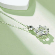 0.5 Ct Round Diamond Dancing Pendant Necklace-Evani Naomi Jewelry