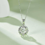 0.5 Ct Round Diamond Dancing Pendant Necklace-Evani Naomi Jewelry