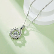 0.5 Ct Round Diamond Dancing Pendant Necklace-Evani Naomi Jewelry