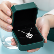 0.5 ct Round Diamond Option Clover Shaped Necklace