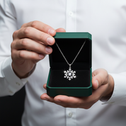 0.5 ct Snowflake Shaped Diamond Option Necklace