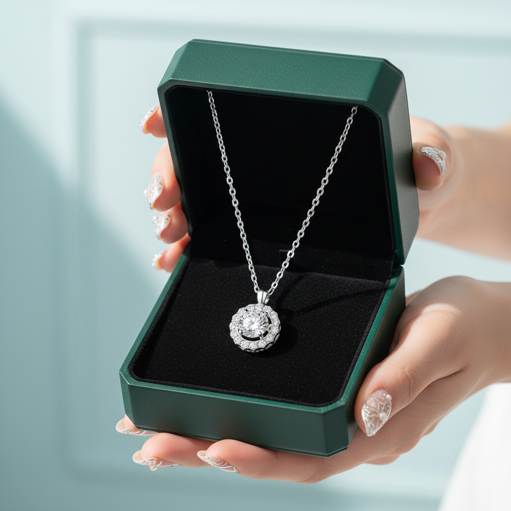 0.5 ct Twinkle Setting Round Diamond Option Necklace