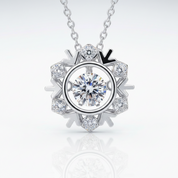 0.50 ct Diamond OptionHexagram Shaped Necklace