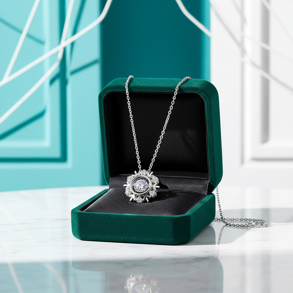 0.50 ct Diamond OptionHexagram Shaped Necklace