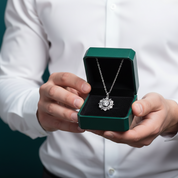 0.50 ct Diamond Option Hexagram Shaped Necklace
