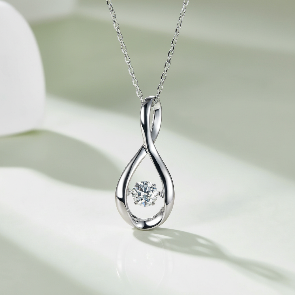 0.50 ct Diamond Option Infinity Necklace - Evani Naomi Jewelry