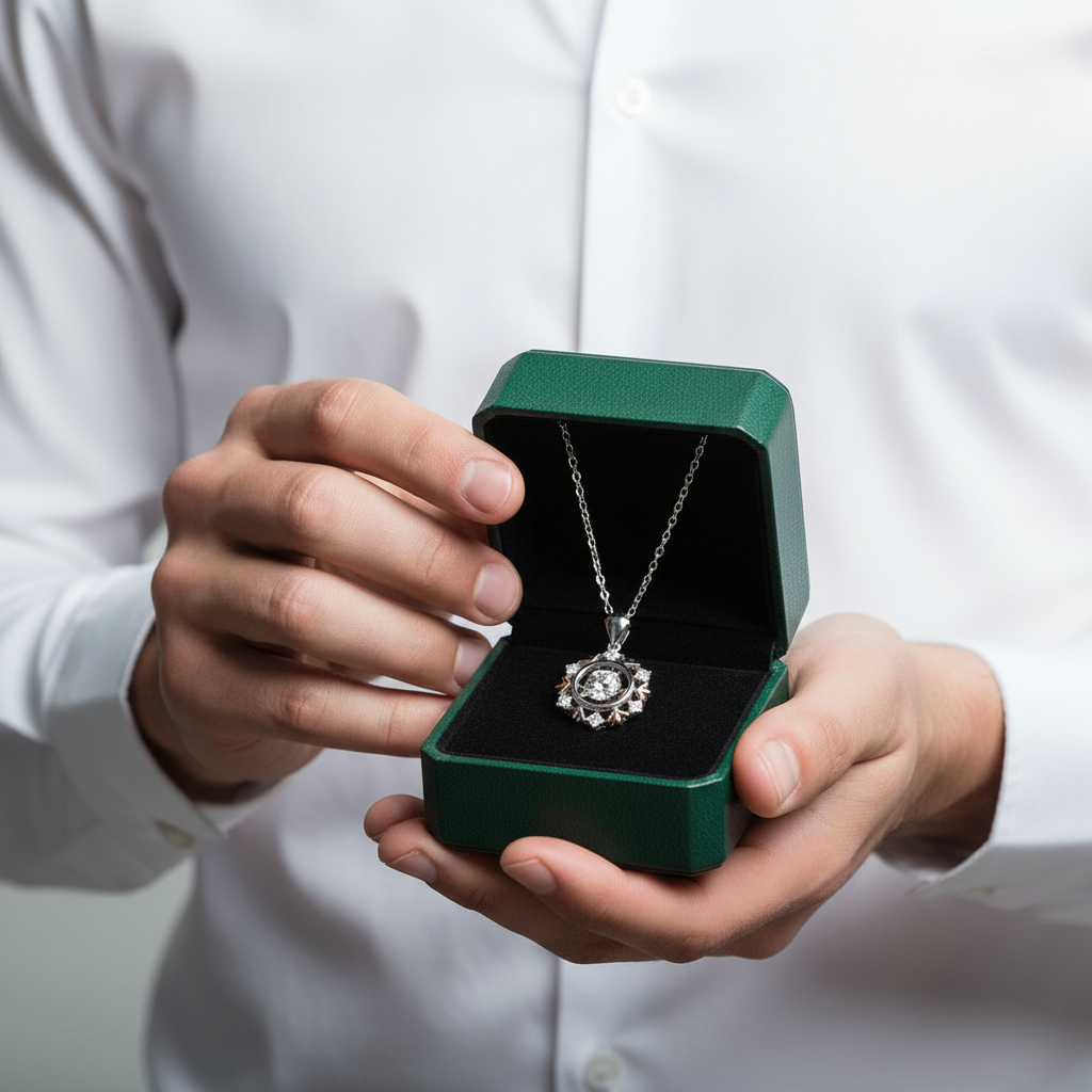 0.50 ct Diamond Option Snowflake Necklace