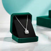 0.50 ct Diamond Option Square Shaped Pendant with Twinkle Setting Necklace