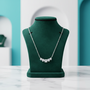 0.58 Ct Five Stone Diamond Option Necklace