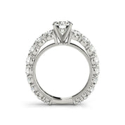 0.8 Ct Round Diamond Engagement Ring Set-Evani Naomi Jewelry
