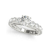 0.8 Ct Round Diamond Engagement Ring Set-Evani Naomi Jewelry