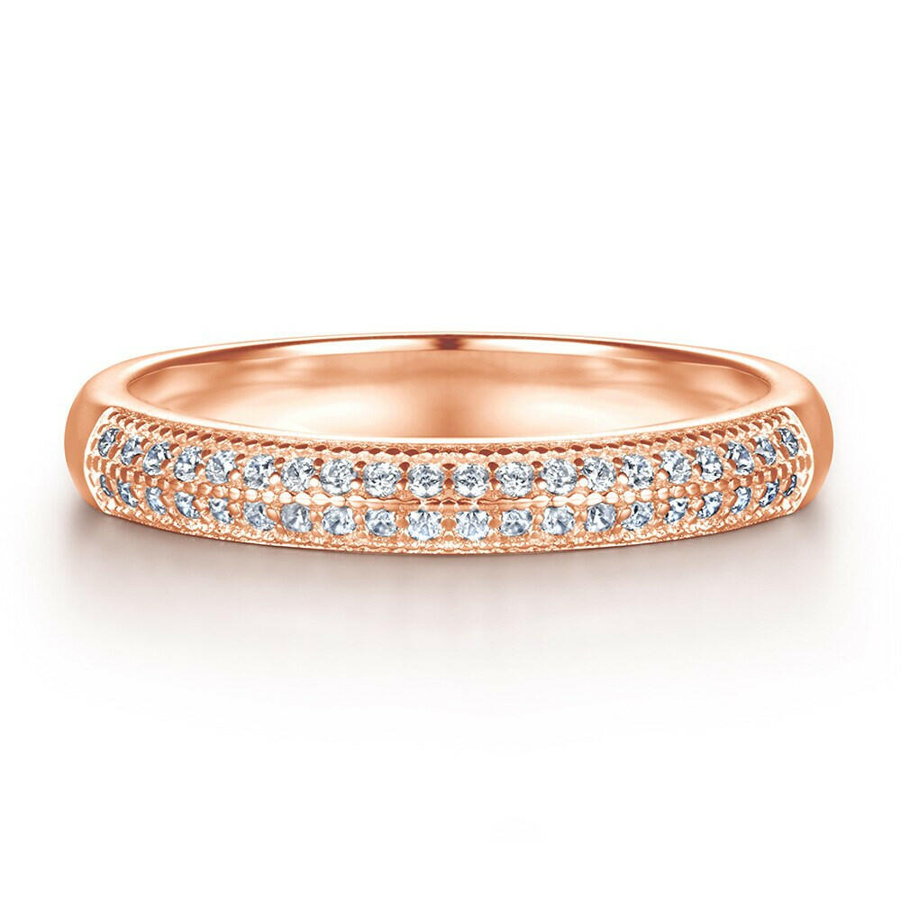 0.8 Ct Round Diamond Engagement Ring Set-Evani Naomi Jewelry