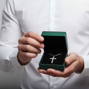 0.90 ct Diamond OptionNecklace with Cross Pendant
