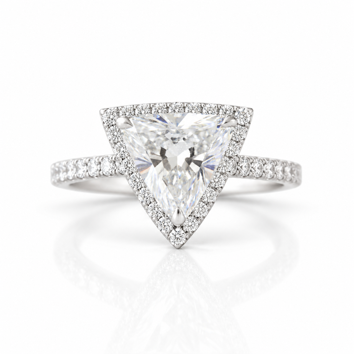 1.90 Ct Trillion Cut Diamond OptionEngagement Ring