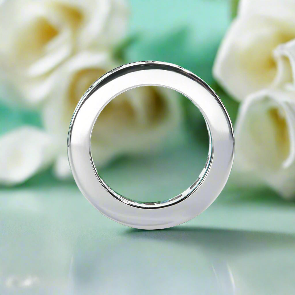 12.0 Ctw Princess Cut Diamond Eternity Wedding Band-Evani Naomi Jewelry