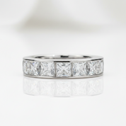12.0 Ctw Princess Cut Diamond OptionEternity Wedding Band - Evani Naomi Jewelry