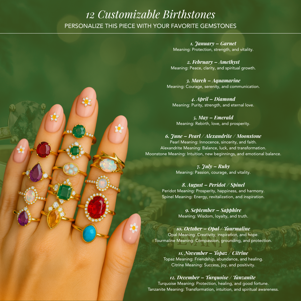 Ruby Birthstone Couples Ring in 14k Rose Gold - Evani Naomi Jewelry