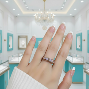 14K Rose Gold Diamond Wedding Band