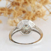 14K White Gold 1.0 Ct Round Diamond Engagement Ring-Evani Naomi Jewelry