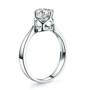 14K White Gold 1.0 Ct Solitaire Engagement Ring-Evani Naomi Jewelry