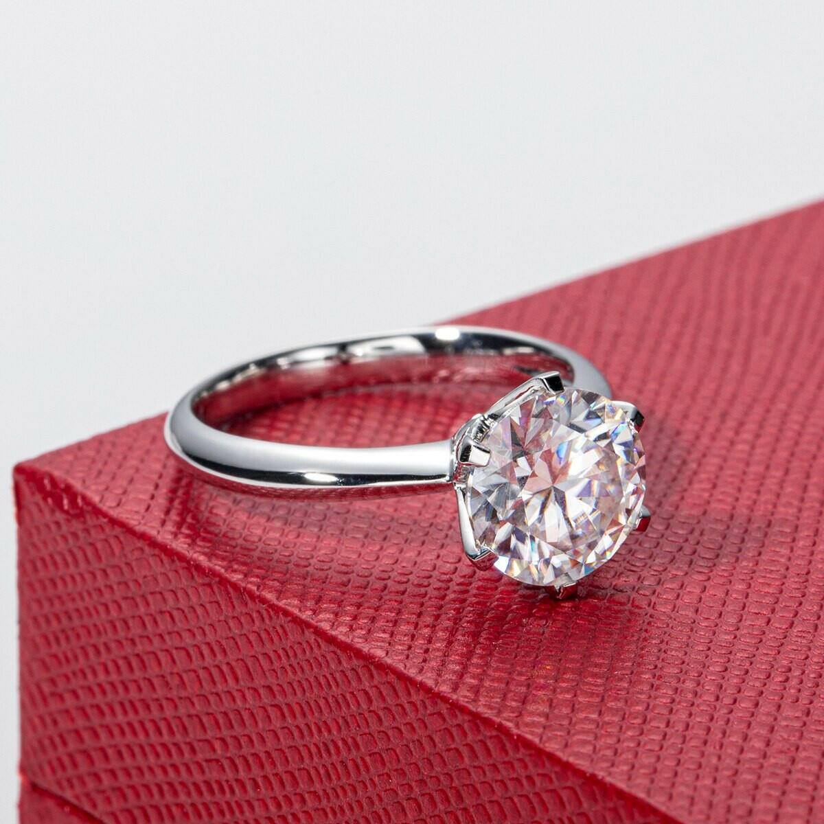 14K White Gold 3.0 Ct Diamond Engagement Ring-Evani Naomi Jewelry