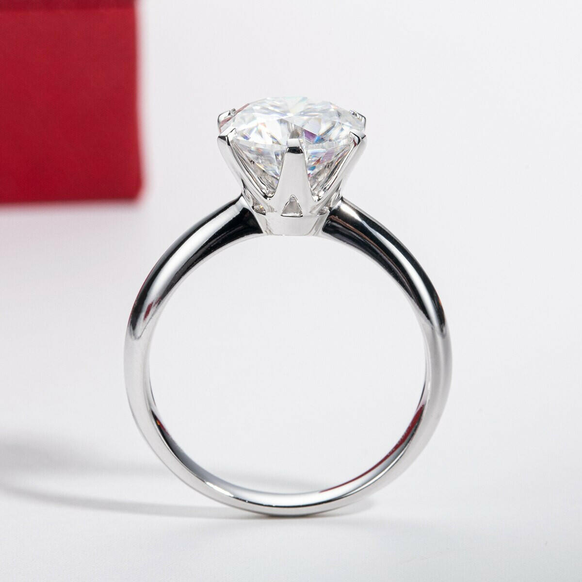 14K White Gold 3.0 Ct Diamond Engagement Ring-Evani Naomi Jewelry