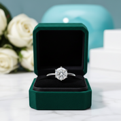 14K White Gold 3.0 Ct Diamond Option Engagement Ring