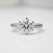 14K White Gold 3.0 Ct Diamond Option Engagement Ring