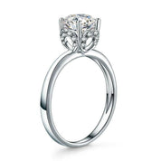 14K White Gold Diamond Engagement Ring-Evani Naomi Jewelry