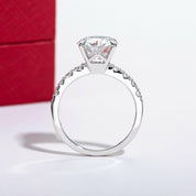 14K White Gold Engagement Ring with 3.0 Ct Diamond-Evani Naomi Jewelry