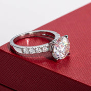 14K White Gold Engagement Ring with 3.0 Ct Diamond-Evani Naomi Jewelry