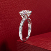 14K White Gold Engagement Ring with 3.0 Ct Diamond-Evani Naomi Jewelry