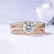 14K Yellow Gold 1.0 Ct Diamond Engagement Ring-Evani Naomi Jewelry