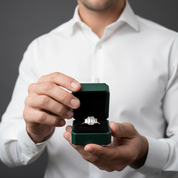 14K Yellow Gold Emerald Cut Engagement Ring - Evani Naomi Jewelry