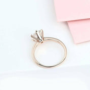 14k Rose Gold 2.0 Ct Round Solitaire Diamond Engagement Ring-Evani Naomi Jewelry