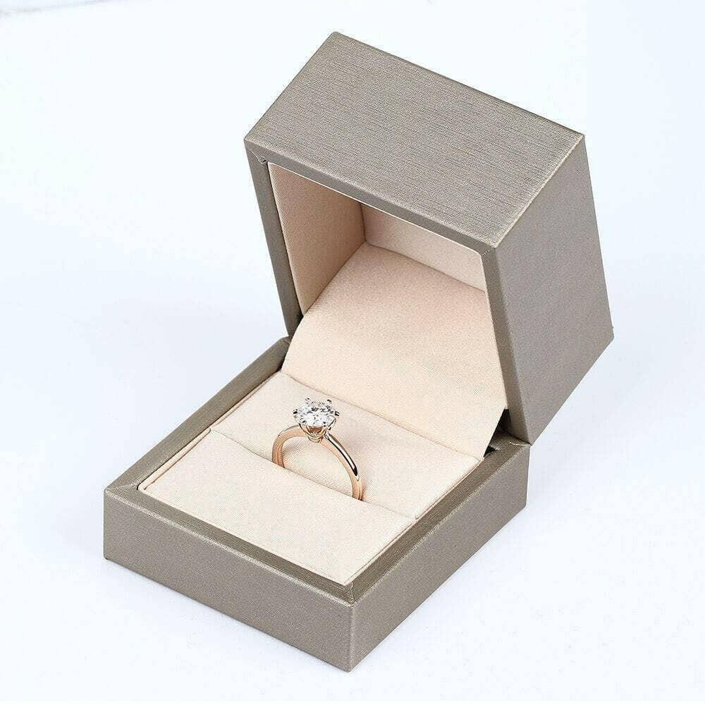 14k Rose Gold 2.0 Ct Round Solitaire Diamond Engagement Ring-Evani Naomi Jewelry