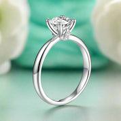 14k Round Cut Diamond Engagement Ring-Evani Naomi Jewelry