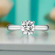 14k Round Cut Diamond Engagement Ring-Evani Naomi Jewelry