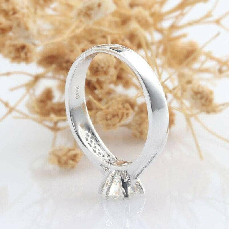 14k White Gold 1.0 Ct Diamond Engagement Ring-Evani Naomi Jewelry