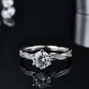 14k White Gold 1.0 Ct Diamond Wedding Ring-Evani Naomi Jewelry