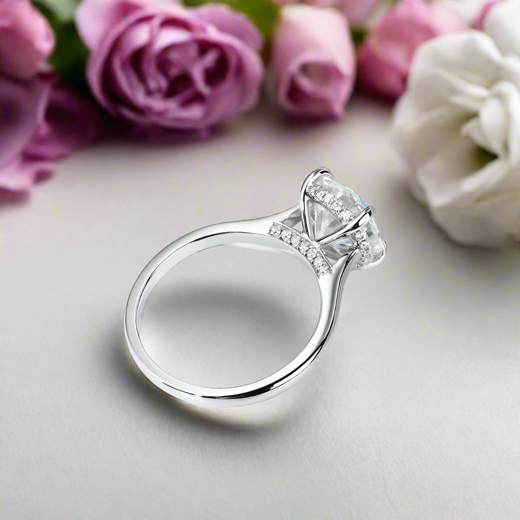 14k White Gold 2.0 Ct Diamond Engagement Ring-Evani Naomi Jewelry
