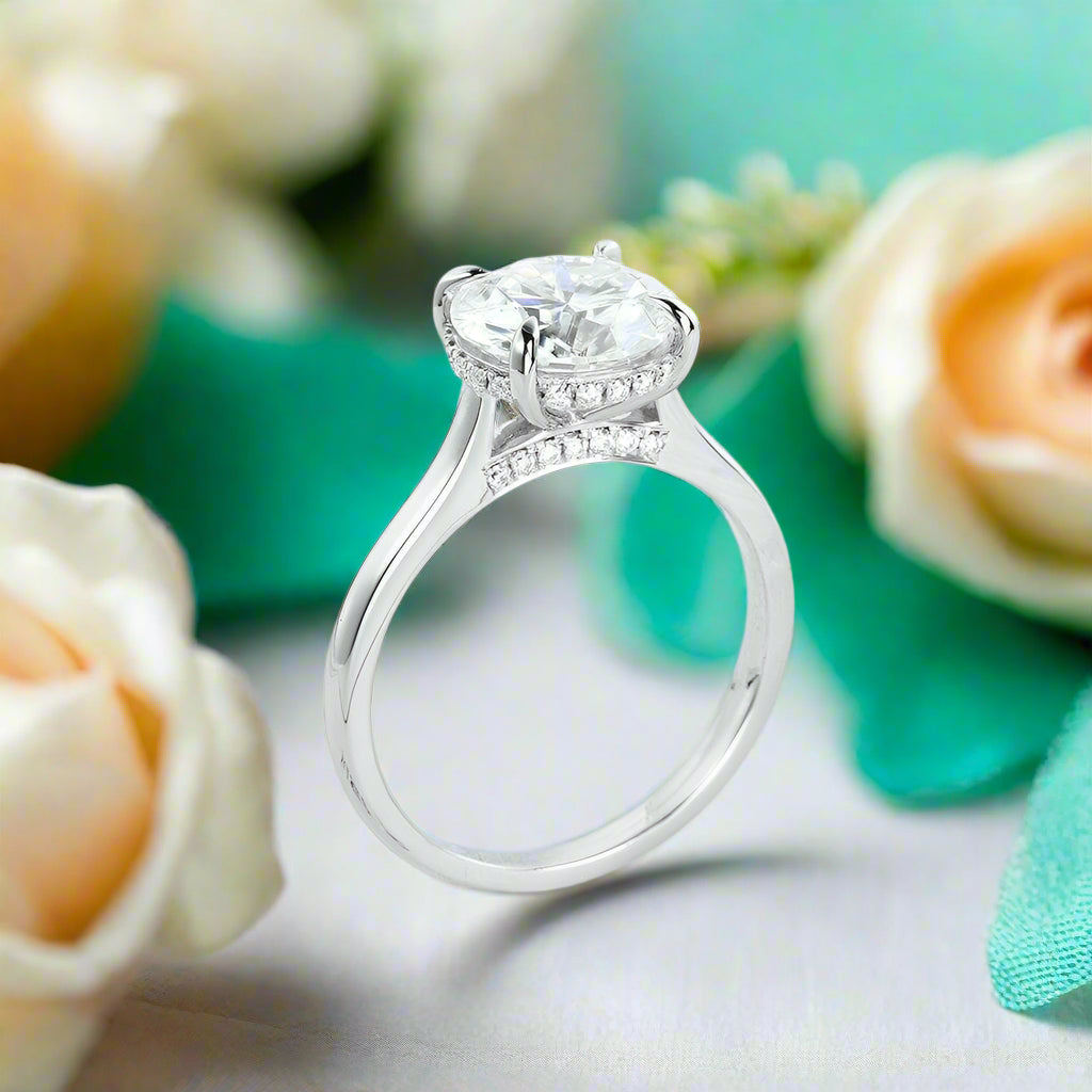 14k White Gold 2.0 Ct Diamond Engagement Ring-Evani Naomi Jewelry