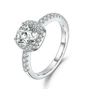 14k White Gold 2.0 Ct Pave Diamond Engagement Ring-Evani Naomi Jewelry