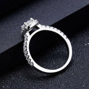 14k White Gold 2.0 Ct Pave Diamond Engagement Ring-Evani Naomi Jewelry