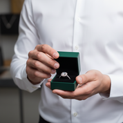 14k White Gold 2.0 Ct Pave Diamond OptionEngagement Ring - Evani Naomi Jewelry